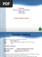 HRM Course Outline May - August 2020