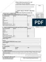 The New India Assurance Co. LTD: Central KYC Form For Individual