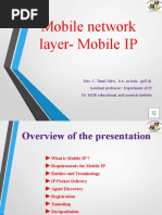 Mobile Network Layer-Mobile IP