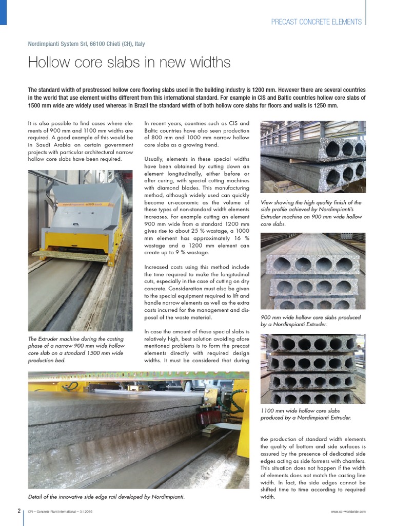 Innovative Hollow Core Slab Solutions | PDF | Precast Concrete | Concrete
