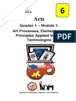 Quarter 1 - Module 1: Art Processes, Elements and Principles Applied in New Technologies