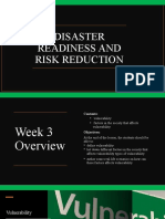 Disaster Readiness and Risk Factors