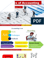 Principles of Accounting: Section - CA Class - XI