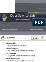 Data Science Lab: Introduction To Python