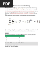 SAD - Rate Monotonic