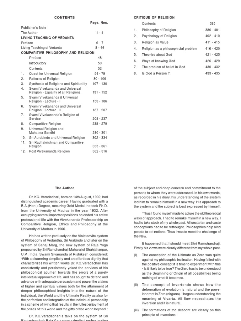Vedanta and Comparative Religion | PDF | Brahman | Ātman (Hinduism)