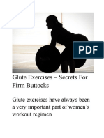 Glute Exercises – Secrets For Firm Buttocks