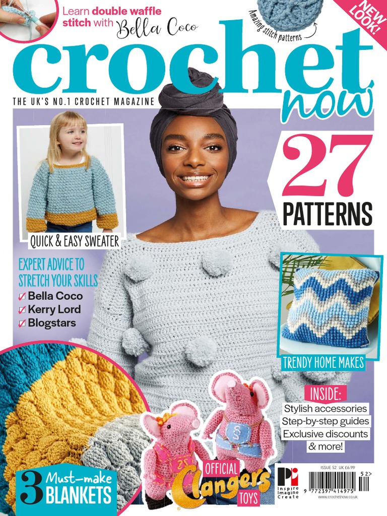 How to crochet round 10-12 in the 9th clue to the DROPS Mystery blanket  Spring Lane 