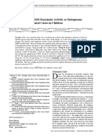 Salivary Urease and ADS Enzymatic Activity As Endogenous Protection Against Dental Caries in Children