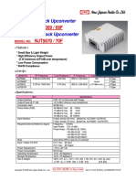NJT5669 / 69F: C-Band 5W Block Upconverter