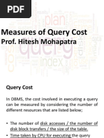 Measures of Query Cost