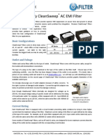 How To Specify Cleansweep Ac Emi Filter: Application Note