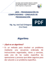 Primera clase ALGORITMOS - PROGRAMACIÓN EN COMPUTADORAS - LENGUAJES DE PROGRAMACIÓN.pdf