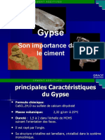 Gypse, Son Importance Dans Le Ciment