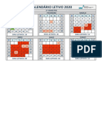 Calendário Letivo 2020 - Com Retomada Das Aulas