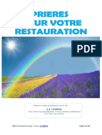 Prieres Pour Votre Restauration PDF