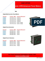 Trumeter APM Advanced Panel Meters: Our Offer