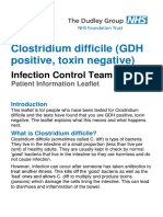 Clostridium Difficile (GDH Positive, Toxin Negative) : Infection Control Team