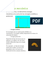 Energía mecánica: cinética y potencial