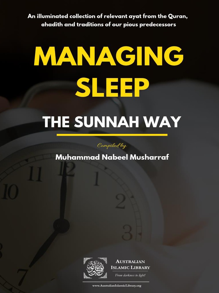 Sleep Management - The Sunnah Way PDF | PDF | Hadith | Sleep