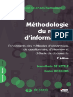 Methodologie de recueil d'information