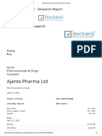 StockAxis Ajanta Pharma LTD Research Report - BC