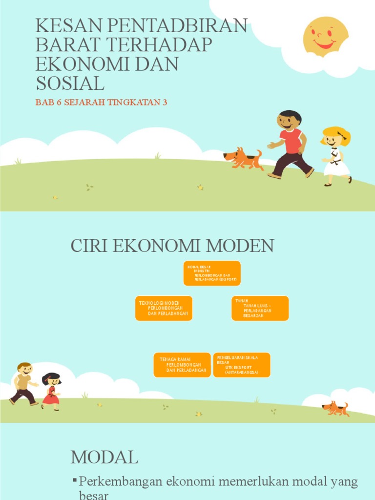 kesan pentadbiran barat terhadap ekonomi dan sosial