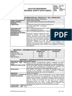 Hoja de seguridad disolvente universal HS-220