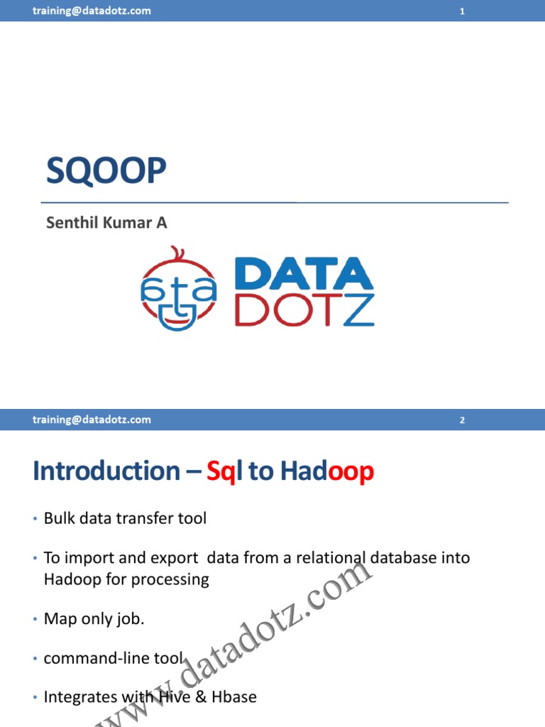 Sqoop Students Datadotz | PDF | Databases | Application Software