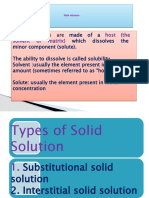 Solid Solutions: Host (The Solvent or Matrix)