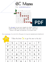 Letter Mazes Printable S PDF