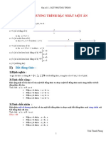 BẤT PHƯƠNG TRÌNH BẬC NHẤT MỘT ẨN