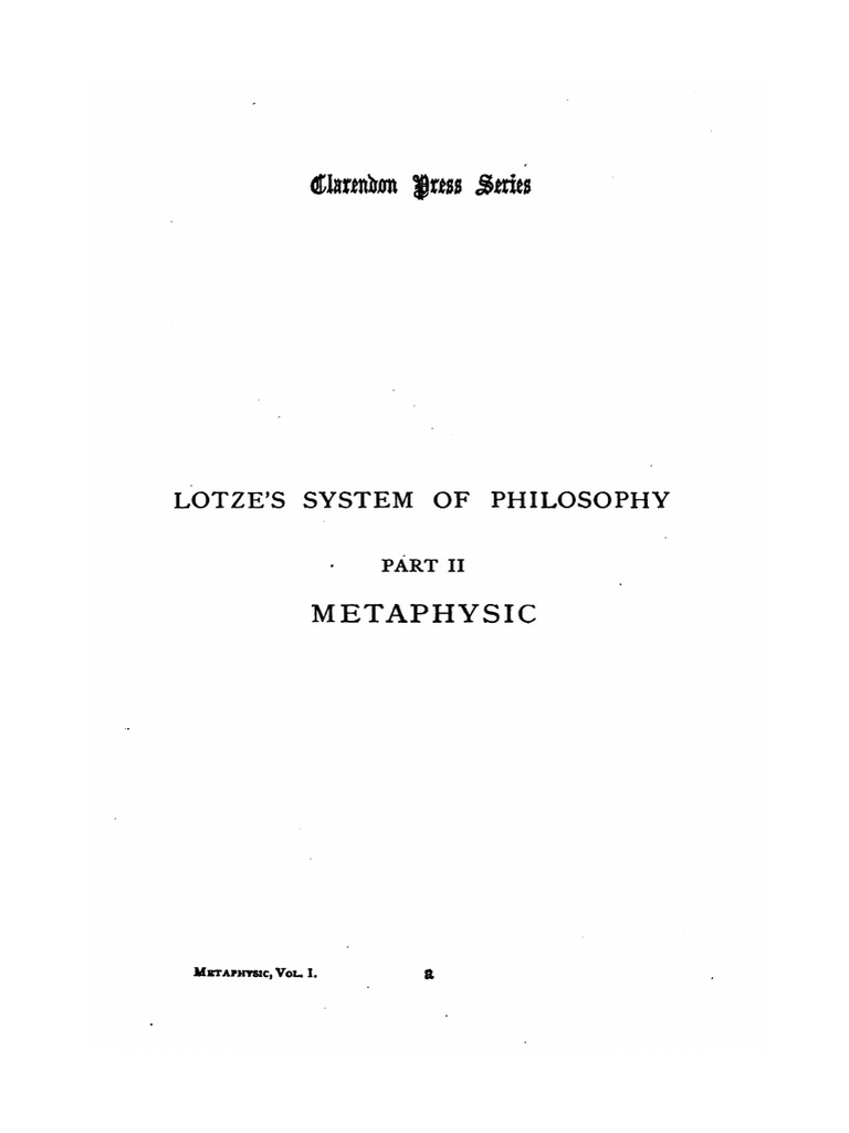 Metaphysic | PDF