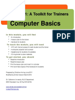 Computer Basics: Module 1: A Toolkit For Trainers