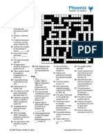 Health and Safety Crossword-1 PDF