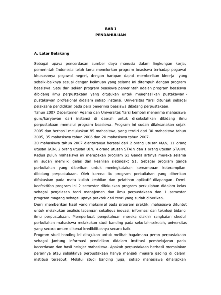 Contoh laporan studi banding 2011