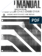 D12B D13B D14B D15B D16A and DOHC Maintenance and Repair2