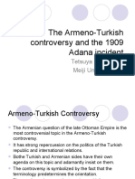 The Armeno-Turkish Controversy and The 1909 Adana Incident: Tetsuya Sahara Meiji University