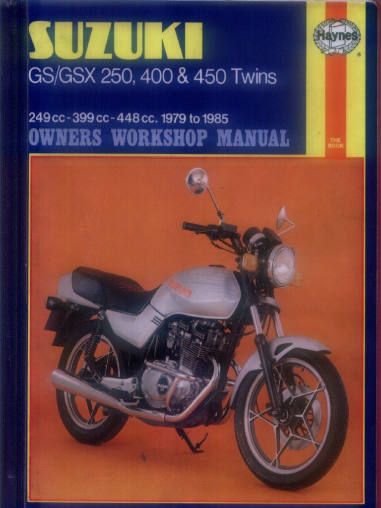 Suzuki GS250 GS400 GS450 Twins - Repair Manual 1979-85 PDF | PDF