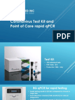 Bhogarmed Inc: Coronavirus Test Kit and Point of Care Rapid QPCR