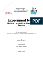 Experiment No. 3: Medium Length Line: Nominal Pi Method