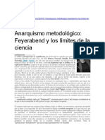 Anarquismo científico: Feyerabend y los límites de la ciencia