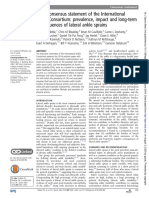 2016 Consensus Statement of The International Ankle Consortium: Prevalence, Impact and Long-Term Consequences of Lateral Ankle Sprains