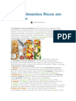 Alimentos Ricos em Potássio