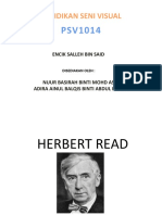 Herbert Read biografi pengkritik seni terkenal