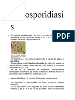 Ciclosporidiasis y Criptosporidiosis Resumen Libro