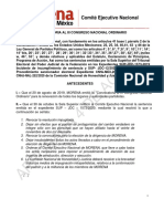 Convocatoria Al III Congreso Nacional Ordinario - 1