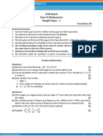 ICSE Board Class VI Mathematics Sample Paper - 1