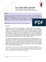 Sistema ternario líquido: agua, cloroformo y ácido acético