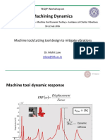 Machining Dynamics: Machine Tool/cutting Tool Design To Mitigate Vibrations